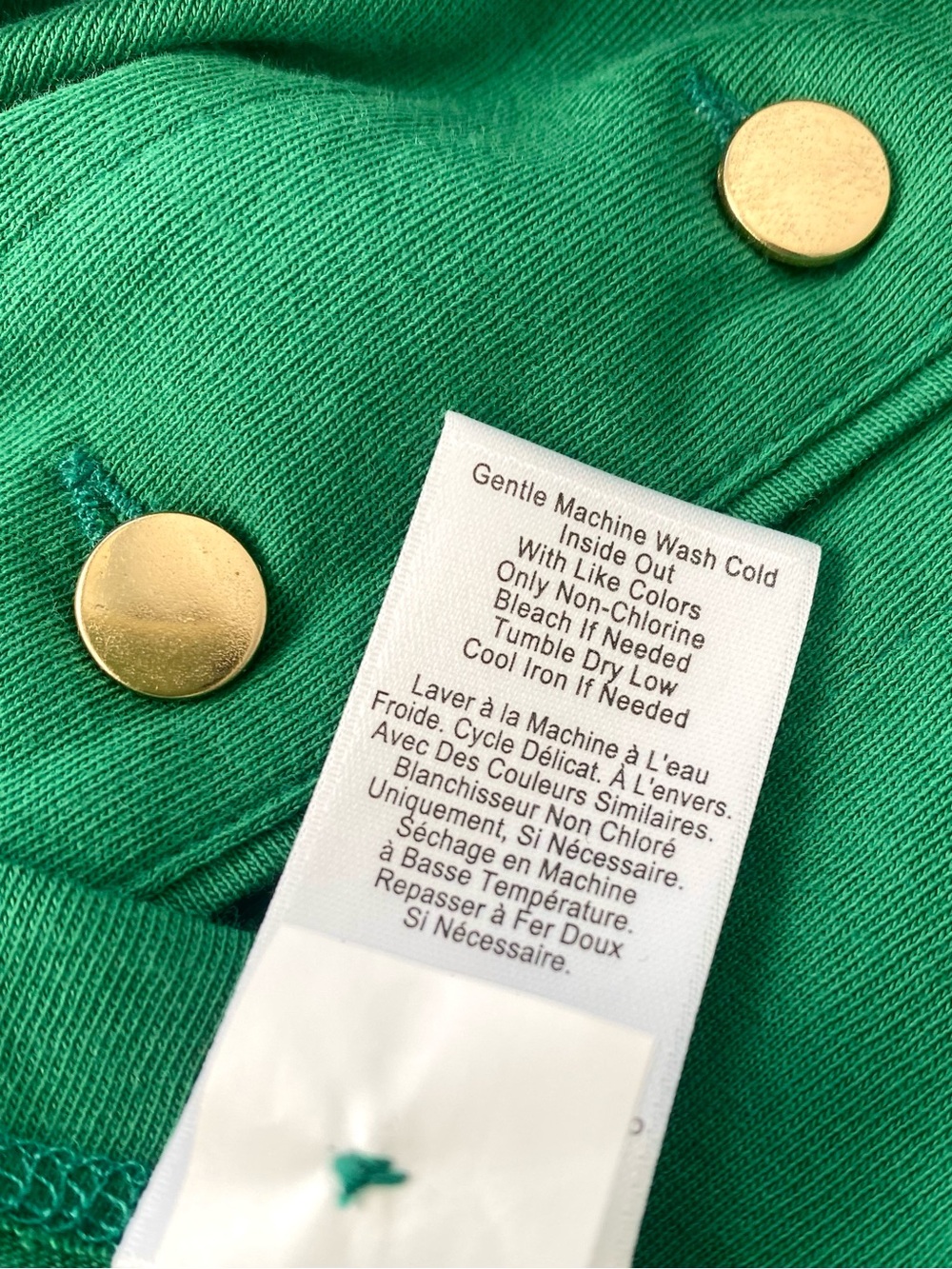 Nation LTD NWT Brya Organic Cotton Gold Button Tank Top Loden Green S - Picture 8 of 9